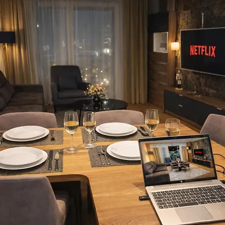 شقة Arkadija Premium Waterfront *