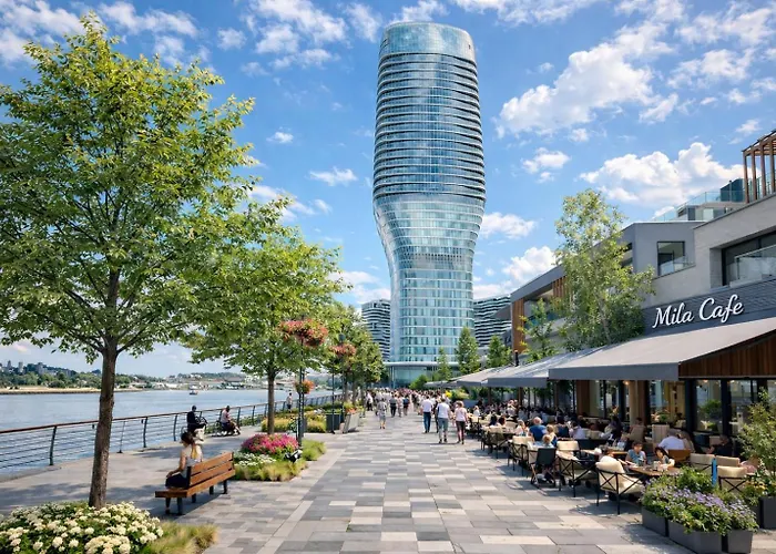 Arkadija Premium Waterfront شقة *